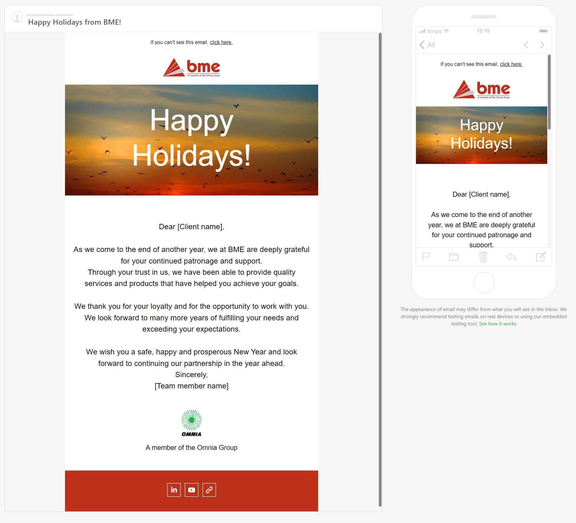 Direct Mailer Template BME